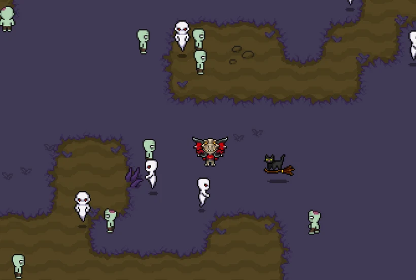 A player exploring a haunted zone in Fantasy Online 2
