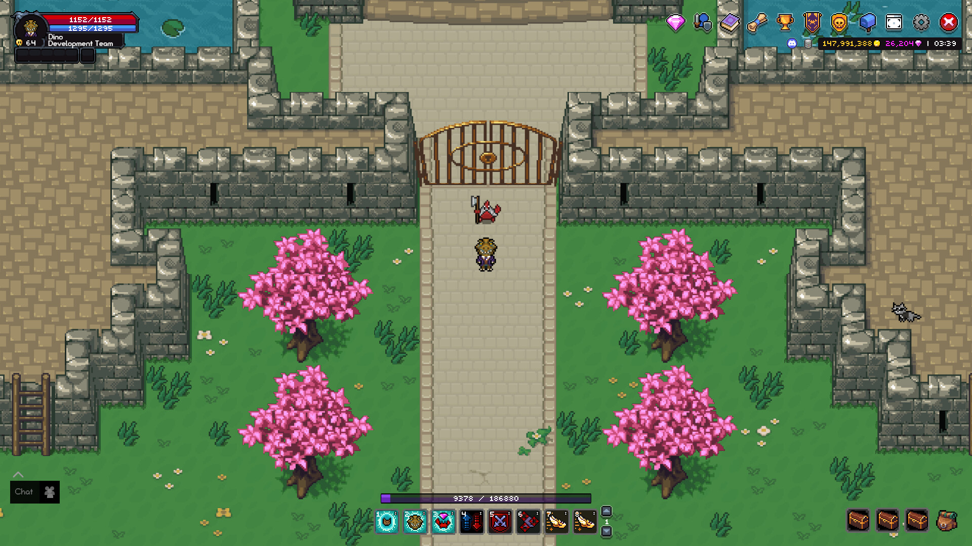 Arrival at King's Keep. Steam storefront image from before the August 2026 client update.